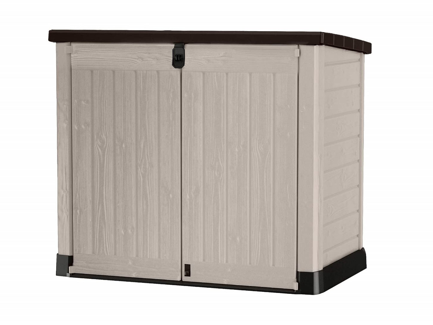 Keter Store It Out Midi Outdoor Plastic Garden Storage Shed - Beige/Brown